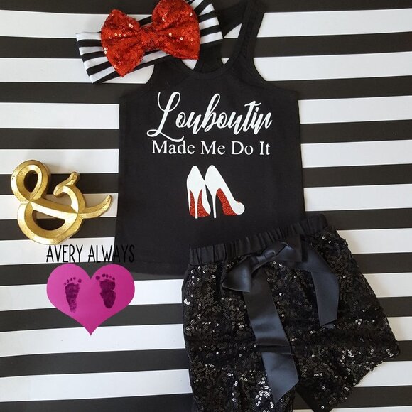 Handmade Other - Girls Summer Outfit Louboutin Made Me Dot It 3T